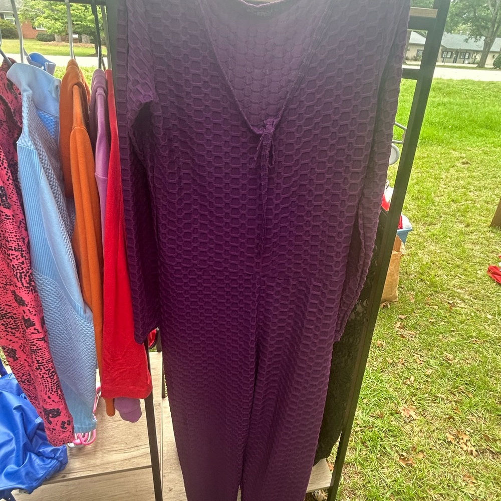 Athletic Purple Jumpsuit